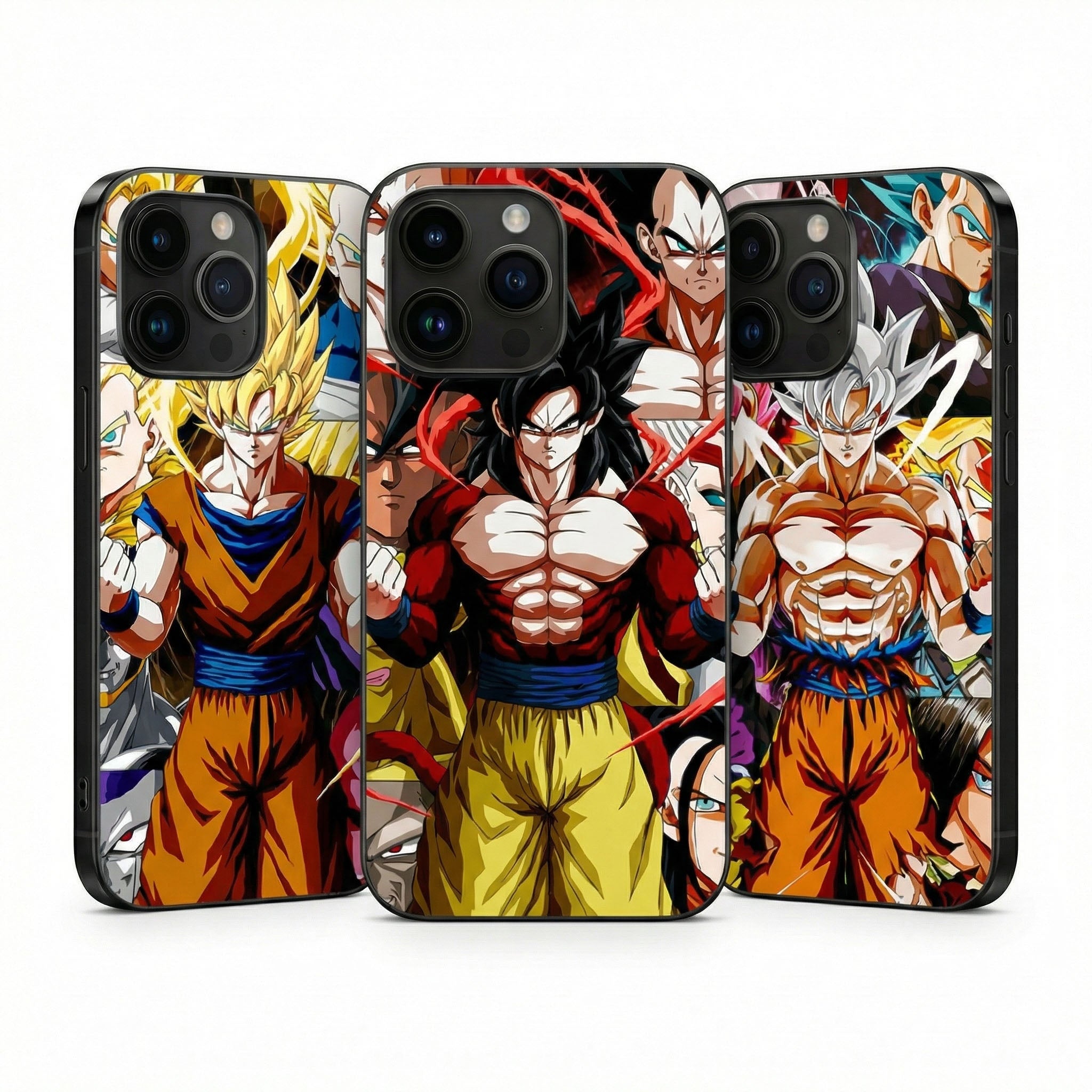 3D Saiyan Power Phone Case